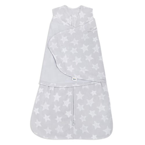 Gray StarMicro-Fleece Baby Swaddle S | HALO