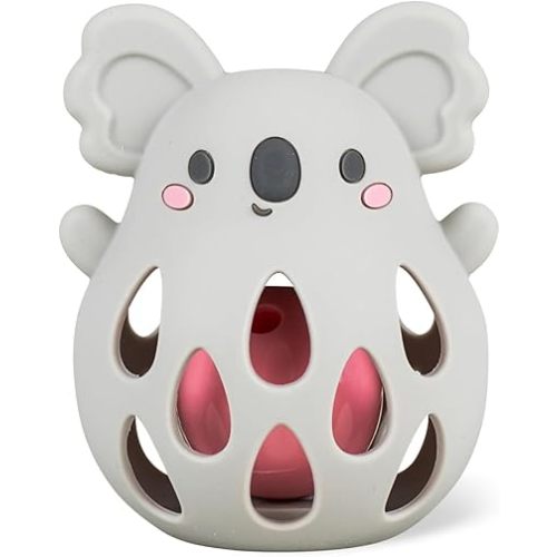 Tiger Tribe Silicone Koala Rattle - BPA-Free, Soft Sensory Toy for Newborns