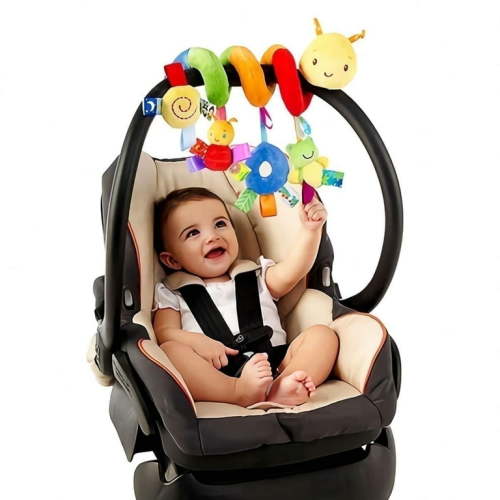 Baby Car Seat Toy,Spiral Car Seat Toy Babies Infant Toys for Car Seat,Hanging Baby Stroller Toy Girl Toys Car Seat Toys Mobile Toy for Kids