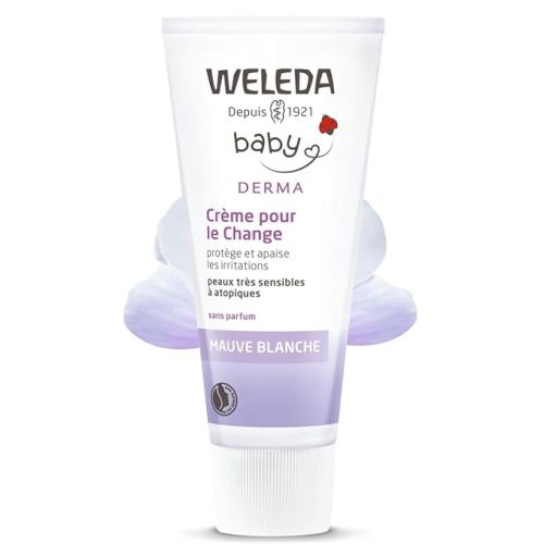 Weleda Baby White Mallow Diaper Care Cream, 1.7 Fluid Ounce, Fragrance Free Plant Rich Protection with White Mallow, Pansy, Sesame and Coconut Oils - 1.7 Ounce (Pack of 1)