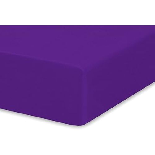 Crib Fitted Sheet by Pure Bamboo, Genuine 100% Organic Viscose Derived from Bamboo, Luxuriously Soft, Ultimate Cooling, Fits Standard Size Crib Mattress (Purple)