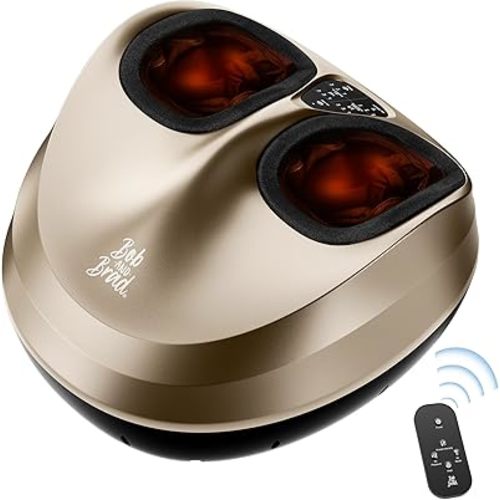 BOB AND BRAD Foot Massager with Heat, FSA/HSA Eligible, Heated Electric Feet Massager Machine for Neuropathy, Shiatsu Deep Kneading Foot Care