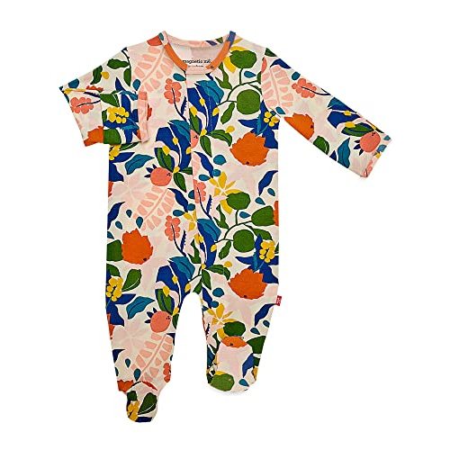 Magnetic Me Footie Pajamas Soft Modal Baby Sleepwear with Quick Magnetic Fastener | Boys and Girls Sleeper Preemie-24 Months