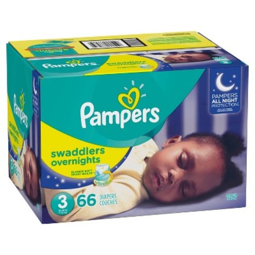 Pampers Swaddlers Overnight Diapers - (Select Size and Count), Size: 3