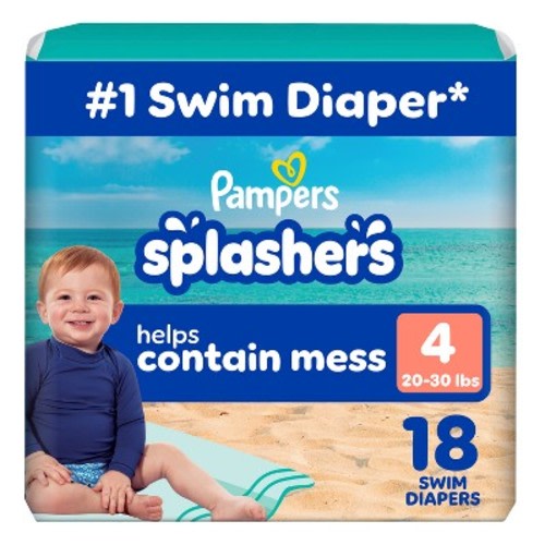 Pampers Splashers Disposable Swim Pants Jumbo Pack - M - 18ct