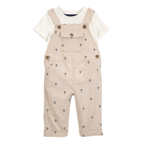 Baby 2-Piece Anchor Tee & Overall Set - Carter's | Carter's