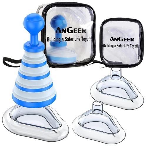 Choking Rescue Device, Collapsible Anti Choking Device for Baby and Adults, EasyFoldVac Portable Airway Suction Device for Children, First Aid Kit for Kids and Adults - Home Kit