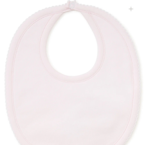 Pink/White Kissy Basics Bib