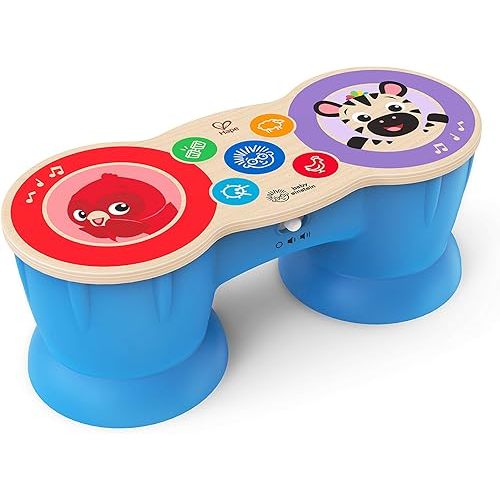 Baby Einstein Upbeat Tunes Magic Touch Wooden Drum Musical Toy Ages 6 Months +