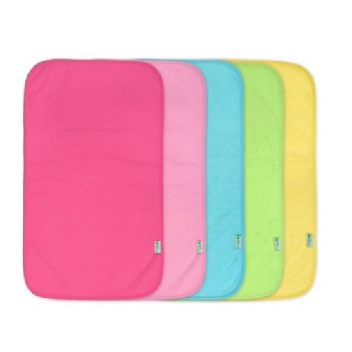 green sprouts Stay-Dry Burp Pads 5pk, Color: Pink