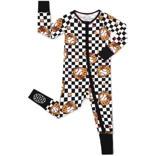 Bamboo Viscose Baby Convertible Footie Pajama, Zipper Pajamas for Baby Boys & Girls, Sleep & Play Footed Pjs