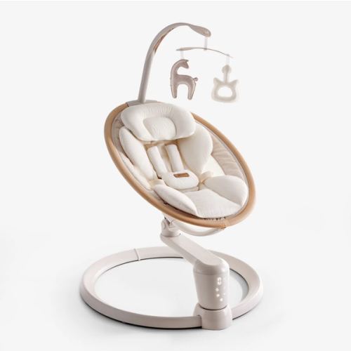 HARPPA Weddell Signature | Eye-Level Electric Baby Swing for Newborns, Gentle Soothing & Parent Bonding