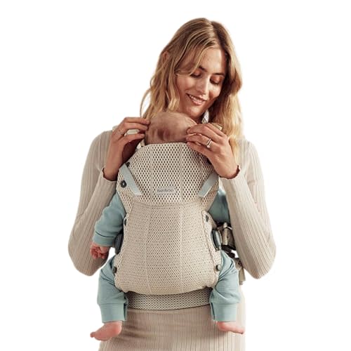 BabyBjörn Baby Carrier Harmony, Cream, 3D Mesh, 3-in-1 Ergonomic Baby Carrier; Newborn, Facing-in, Outward-Facing, and Back Carrying Positions Supported (7-40 lbs), Newborn to Toddler