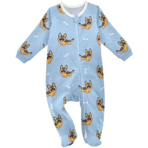 vvfelixl Funny Cows Milk Baby Sleepers For Girl Boys Newborn Baby Play One-Piece Footies For 0-24 Months