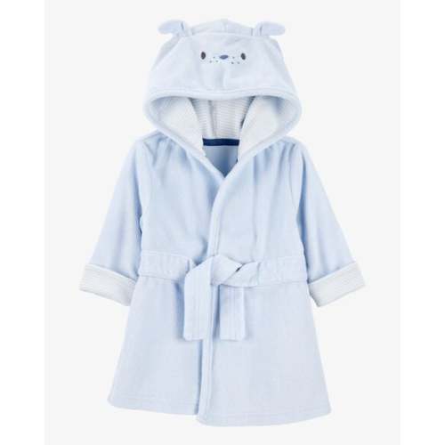 Baby Dog Hooded Terry Robe - Blue - Carter's | Carter's