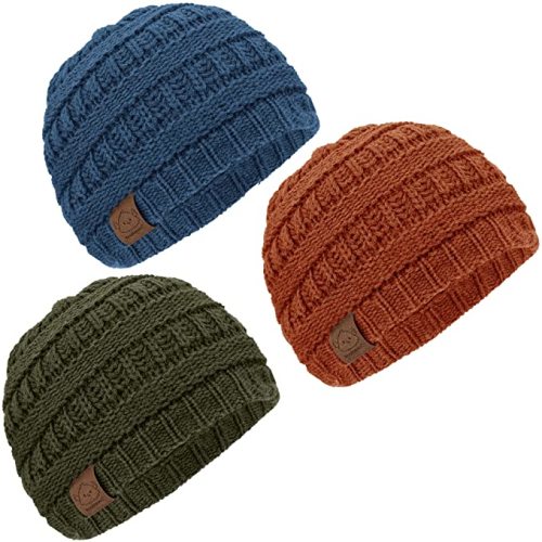 3-Pack Baby Beanies, Baby Hats - Newborn Hats, Baby Boy Hats, Baby Girl Hats, Newborn Beanie, Baby Winter Hat, Baby Hat, Baby Boy Beanie, Baby Girl Beanie, Infant Beanie,Toddler Beanie (Rhythm, M) - 3-36 Months