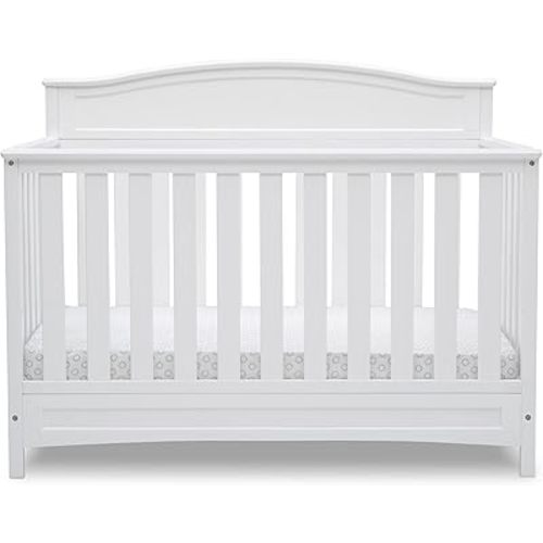Delta Children Emery 4-in-1 Convertible Baby Crib - Greenguard Gold Certified, White