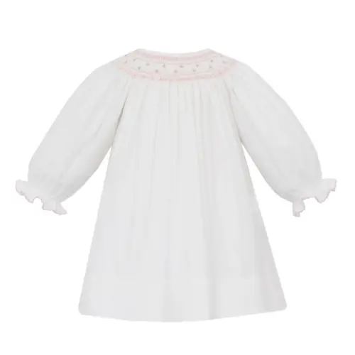 Lilly White Corduroy Bishop Dress