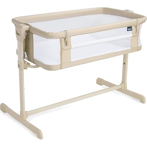 HALO® BassiNest® Bedside Sleeper – Breathable Baby Bassinet Slides Over Bed with Mesh Walls for Airflow & Visibility, Lowering Wall for Easy Access, Fits Most Beds