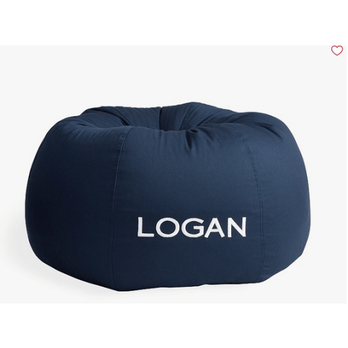 Anywhere Beanbag™, Navy Twill Slipcover Only | Pottery Barn Kids