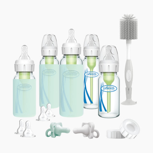 Dr. Brown's Options+ Narrow Glass Baby Bottle Starter Gift Set - White