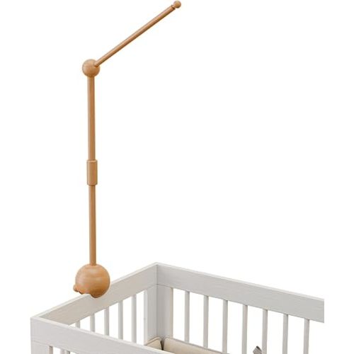 Baby Crib Mobile Arm,32.5 Inch Crib Mobile Stand,Wooden Mobile Arm for Crib(2 Modes, 360°Adjustable,100% Beech Wood Boy Girl Mobile Holder for Crib Nursery Decor Baby Mobile Hanger