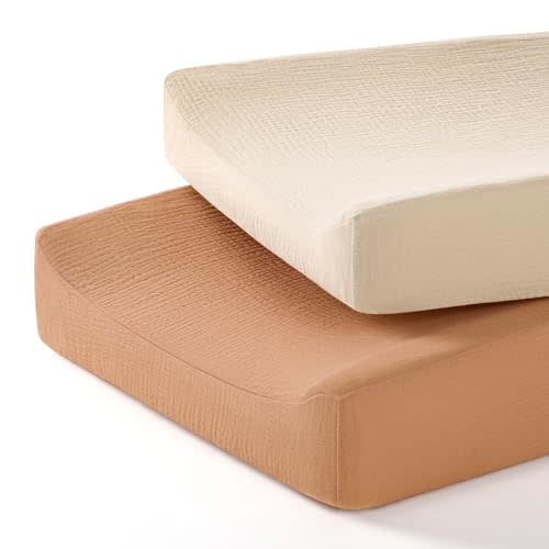 lulumoon Baby Changing Pad Cover: Muslin Diaper Changing Table Pad Cover - Changing Pad Sheets for Girls Boys