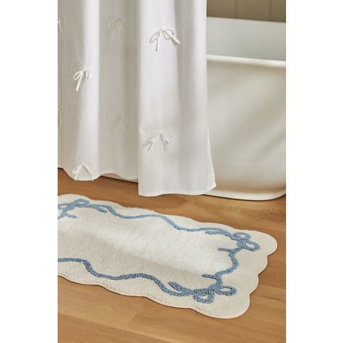 Bow Cotton Bath Mat