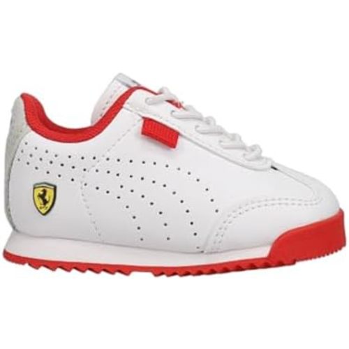 PUMA Infant Boys Ferrari Roma Via Perf Ac Lace Up - Sneakers Shoes Casual - White