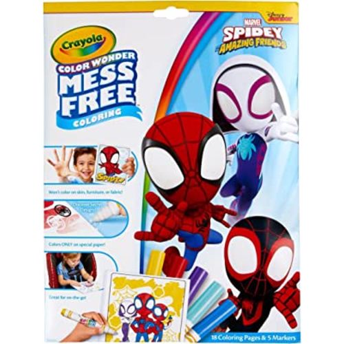 Crayola Color Wonder, Spiderman Coloring Pages & Mess Free Markers, Gift
