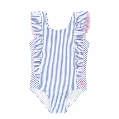 RuffleButts® Baby/Toddler Girls Ruffle Strap One Piece Swimsuit w/UPF 50+ Sun Protection