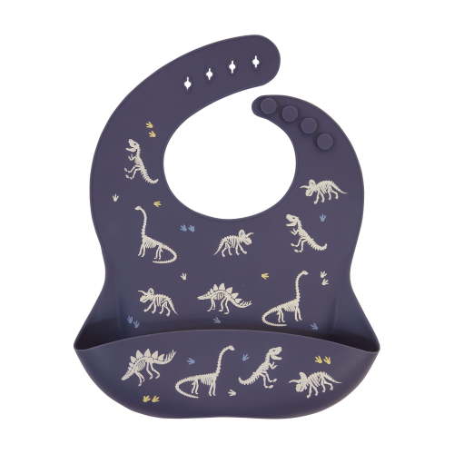Neat Solutions Dinosaur Print Infant Silicone Bib