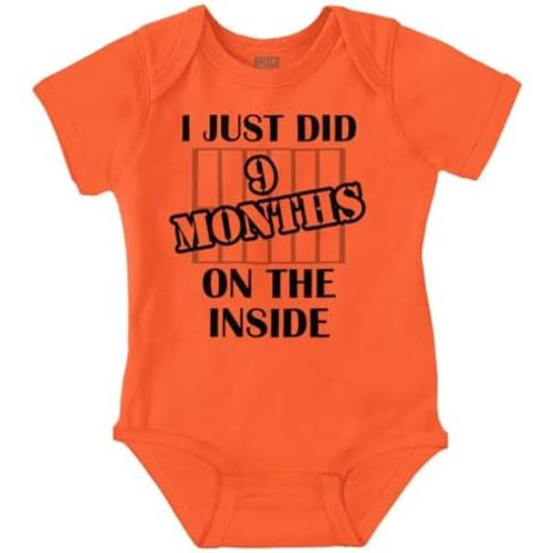 Brisco Brands Just Did 9 Months On The Inside Baby Romper Boys or Girls