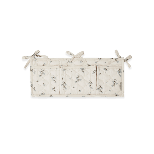 Satin Quilted Bed Pocket - Bluebell