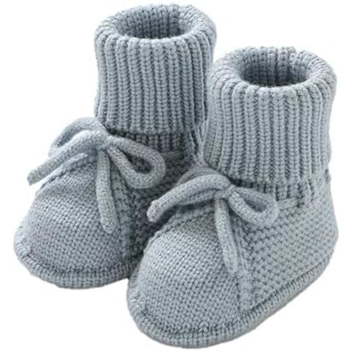 Baby Booties Newborn Sock Shoes Hand Knitting Crochet Infant Boy Girl Cozy Shoes Indoor Breathable Walking Shoes