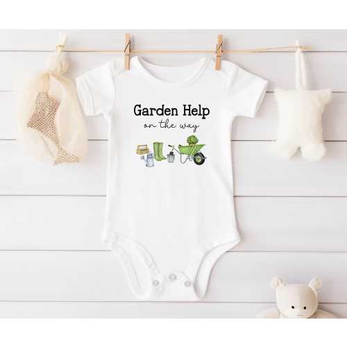 Baby Gardening Onesie®, Garden Help On The Way Baby Shirt, Little Gardener Onesie®