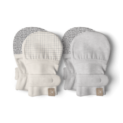 Goumi Stay On Baby Mitts, 0-3 M