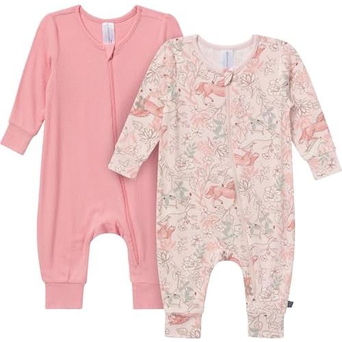 Modern Moments by Gerber Baby Viscose 2-Pack Footless Coveralls