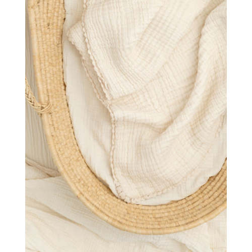 Soft, Heirloom Lace Baby Blanket | Organic Cotton Gauze | Willaby – willaby