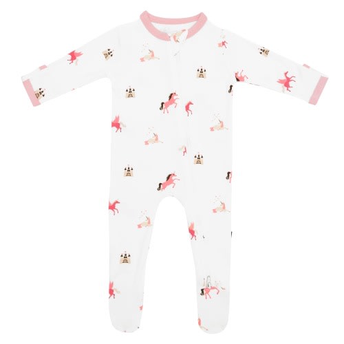 Zippered Footie in Unicorn