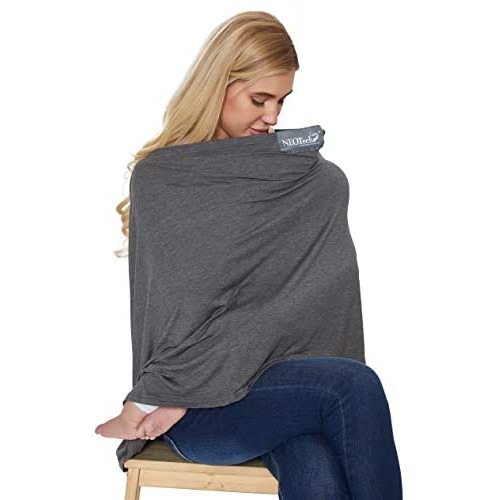 Neotech Care Baby Nursing Cover Breastfeeding Scarf - Soft Fabric - Gray