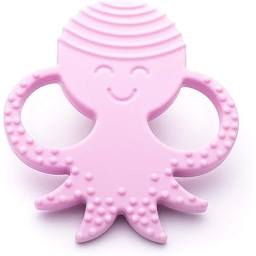 Baby Teething Toys by Sisilia | BPA Free Silicone Teething Toys for Babies | CPSIA Compliant Teething Toys | Octopus (Purple)