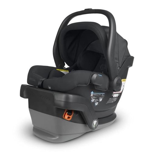 UPPAbaby Mesa V2 Infant Car Seat/Easy Installation/Innovative SmartSecure Technology/Base + Robust Infant Insert Included/Direct Stroller Attachment/Jake (Charcoal)