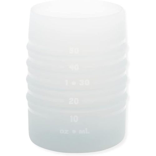 Bumkins Baby and Toddler Cups, Sip Cup, Spill Proof Training Drinking for Babies Ages 4 Months, Tip Proof, Platinum Silicone Starter Cup, First Year Learning Supplies, Easy to Hold, Holds 2oz, Gray