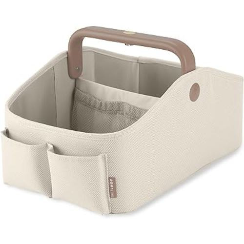 Skip Hop Diaper Caddy Organizer with Touch Sensor Night Light, Nursery Style, Oat