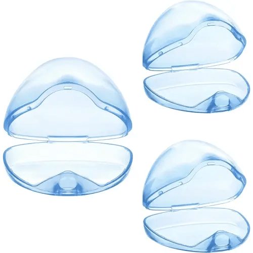 Accmor Pacifier Case, Pacifier Holder Case, Pacifier Container for Travel, BPA Free,Transparent Blue, 3 Pack