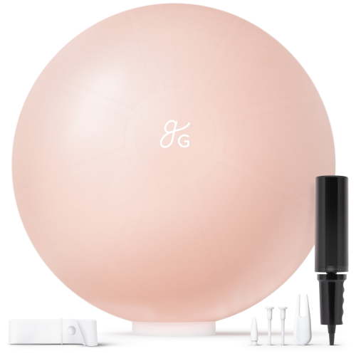 Greater Goods Athletic Adult Workout Exercise Ball, 75cm, Yoga & Stability (Blush Pink)