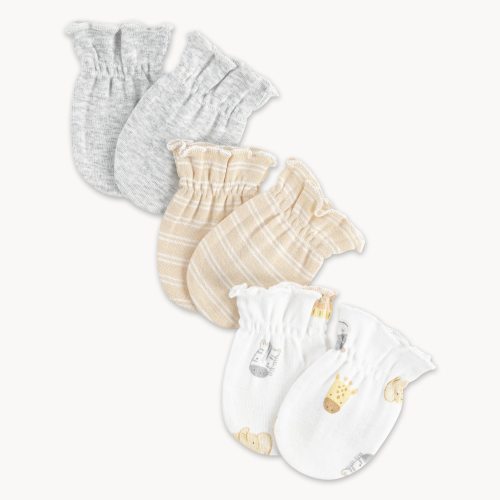 Newborn Huggies Organic Cotton Mittens 3-Pack