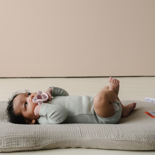 Infant Lounger Curve Muslin Cover - Birch