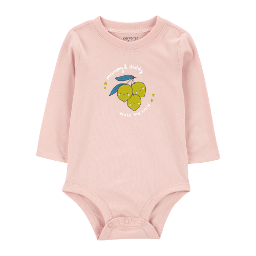 Baby Lemons Mommy & Daddy Long-Sleeve Bodysuit - Carter's | Carter's